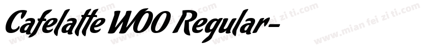 Cafelatte W00 Regular字体转换